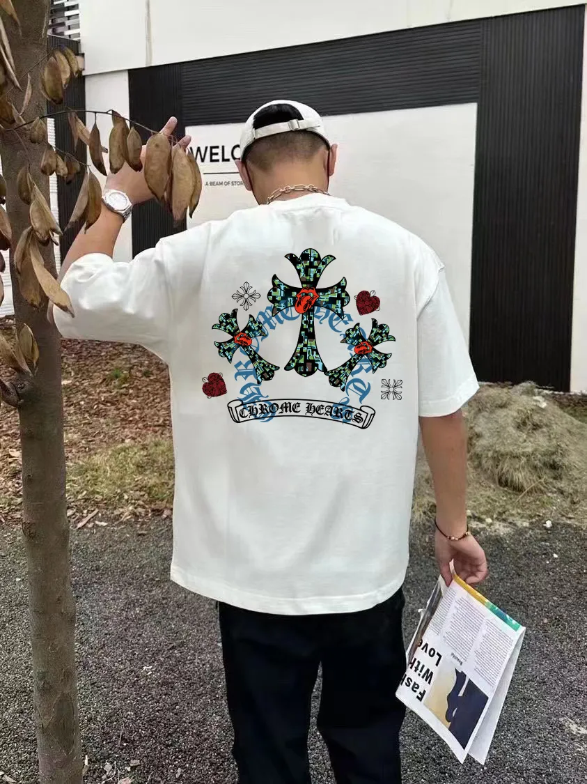 [CH ] 2026FW T LOGO Premium 26s Same Style ：Black White Green Size：S M L XL 2XL